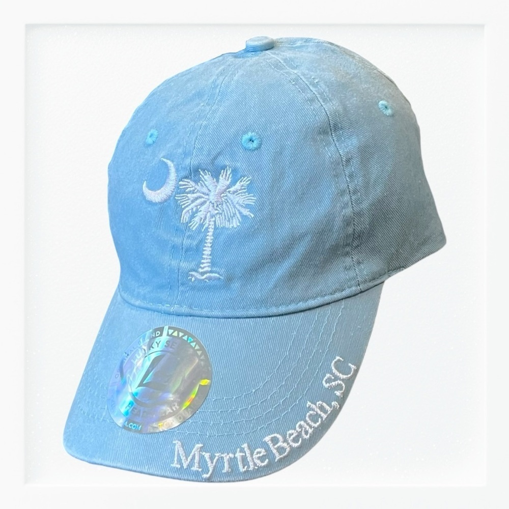 NWT Myrtle Beach Baby Blue Baseball Cap sz Adult OS
